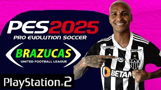 NOVO PES2025 NO PLAYSTATION 2 Ps2 aethersx2 pcsx2 Opl [upl. by Ahsitniuq]