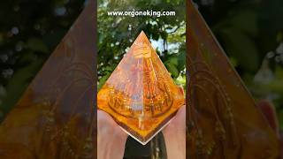 Wealth Orgonite Pyramid orgonite orgone handmade art crystalenergy orgonitepyramid wealth [upl. by Woodring]