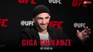 Giga Chikadze UFC Vegas 46 full media day interview [upl. by Sonny]