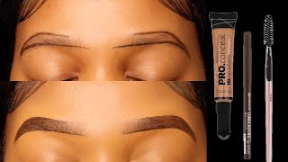 EASY HOW TO DO YOUR EYEBROWS FOR BEGINNERS 2023  TebelloRapabi [upl. by Gilba]