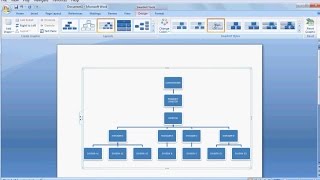 How to Make Organizational ChartLearn ms word easily [upl. by Hutchins]