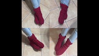 Tuto Chaussettes toutes tailles au crochet AlextitiaTutoCrochet [upl. by Zuliram]