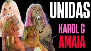 ✨ KAROL G UNIDA CON AMAIA MONTERO LA GRAN SORPRESA EN MADRID  Noticias de famosos ✨ [upl. by Alberta]