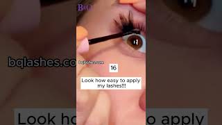 Look how easy to apply our DIY lash clusters bampq lashes [upl. by Masterson]