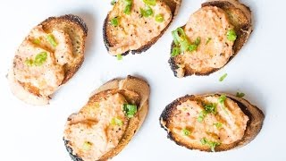 White Bean Crostini  SAM THE COOKING GUY [upl. by Siugram]