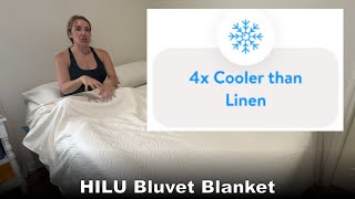 HILU Bluvet Blanket  Best Comforter for Temperature Regulation  Bedding for Hot and Cold Sleepers [upl. by Dunton404]