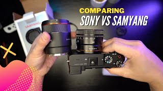 Samyang AF 24mm f18 FE lens review with samples VS Sony 24mm G f28 Fullframe amp APSC [upl. by Darnell]