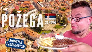 🇷🇸 POŽEGA SERBIA is So PRETTY  Perfect PLJESKAVICA in Small Town SERBIA  Travel Serbia 2022 [upl. by Ralston]