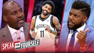 Kyrie Irving returns to Nets opts into 365M player option  NBA  SPEAK FOR YOURSELF [upl. by Moe]