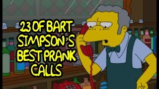 23 Of Bart Simpsons Best Prank Calls [upl. by Sido]