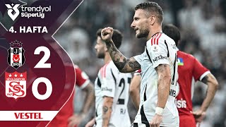 Vestel  Beşiktaş 20 Sivasspor  HighlightsÖzet  Trendyol Süper Lig  202425 [upl. by Eihtak256]