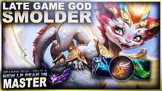 THIS GAME WAS INTENSE LATE GAME GOD SMOLDER  League of Legends [upl. by Sokin]