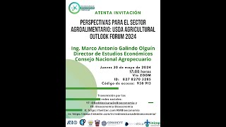 🔎🐂🌽Perspectivas del sector agroalimentario USDA Agricultural Outlook Forum 2024 [upl. by Atinas188]