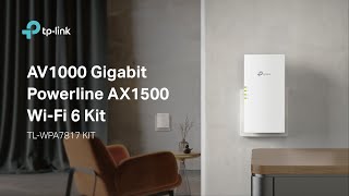 TLWPA7817 KIT 360° Display Video  AV1000 Gigabit Powerline AX1500 WiFi 6 Kit [upl. by Bilek]