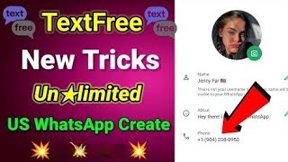 How To Create Unlimited Virtual Fake Number For Whatsapp  2024 new method whatsapp [upl. by Lenz663]