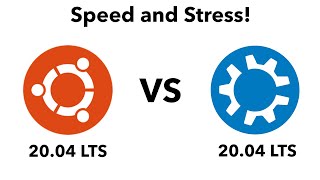 Ubuntu 2004 LTS vs Kubuntu 2004 LTS  Speed and Stress [upl. by Phillane683]