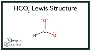 HCO2 Lewis Structure Formate Ion [upl. by Quinn]