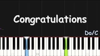 Ada Ehi  Congratulations ft Buch  EASY PIANO TUTORIAL BY Extreme Midi [upl. by Drabeck941]