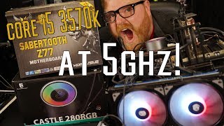 5 Ghz Overclock Core i5 3570k using Gamer Storm Castle 280 RGB [upl. by Sheeree596]