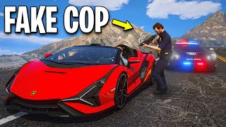 I Spent 24 Hours as a Fake Cop in GTA RP [upl. by Eladnek]