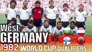 West Germany World Cup 1982 All Qualification Matches Highlights  Road to Spain  Die Mannschaft [upl. by Ahtebbat565]