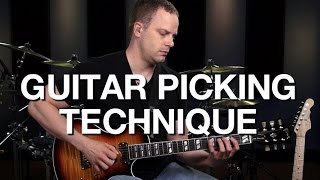 Basic Guitar Picking Technique  Lead Guitar Lesson 2 [upl. by Aicirtel]