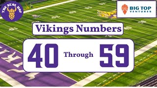 Vikings Jersey Numbers 4059 [upl. by Ajim]