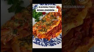 KAHVALTIDA YUMURTA YENMELİDOMATESLİ SOĞANLI OMLET asmrfood [upl. by Eerok]