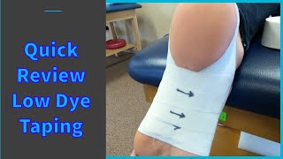 Quick review of Low Dye Taping for plantar heel pain [upl. by Standush]