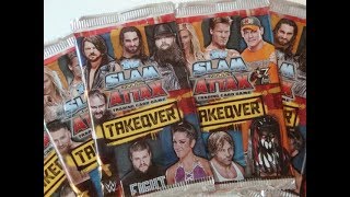 Slam Attax Takeover 10 Booster Unboxing [upl. by Anauqed739]