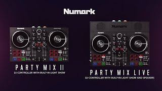 Numark Party Mix Live and Party Mix II  DJ Controllers with BuiltIn Light Show [upl. by Krys306]