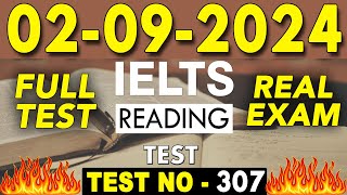 IELTS Reading Test 2024 with Answers  02092024  Test No  307 [upl. by Narayan]