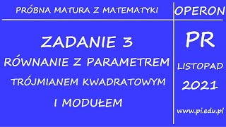 Zadanie 3 Matura próbna 2022 OPERON [upl. by Darrej]