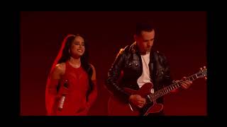 LATIN GRAMMYS 2024 POR EL CONTRARIO Becky G Angela Aguilar Leonardo Aguilar [upl. by Kabob]