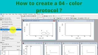 Howto create a 04 color protocol flowcytometry navios Lecture8Basics of flow cytometry [upl. by Jolee]