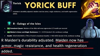 Patch 1315 Review with Yorick YORICK BUFF YORICK BUFF YORICK NERF [upl. by Brentt]