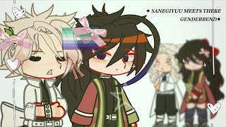 ⭐️  SANEGIYUU MEETS THERE GENDERBENDS ⭐️  Repost   KNY [upl. by Studnia]