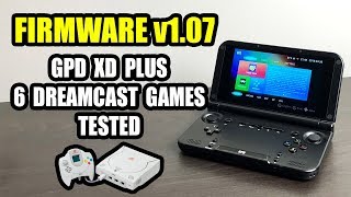 FIRMWARE v107 GPD XD PLUS 6 DreamCast Games Tested [upl. by Ichabod]