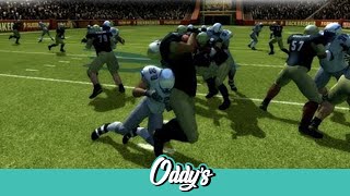 Big hits and wacky plays in Backbreaker [upl. by Aerahs]