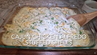 Cajun Chicken Alfredo Stuffed Shells Amazingly Flavorful Alfredo Sauce With Fluffy Stuffed Shells [upl. by Filler]