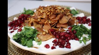 Eggplant Fatteh with Yogurt  Vegan Eggplant Recipe  Easy Dinner [upl. by Treblig]