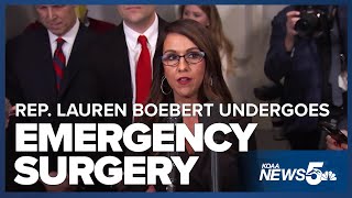 Rep Lauren Boebert recovering after emergency surgery Tuesday [upl. by Ellison]