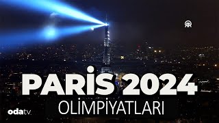 Paris 2024 Olimpiyat Oyunlarının görkemli açılış töreni [upl. by Hough]