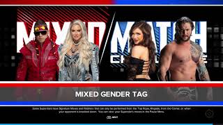 WWE 2k24  Mixed Gender Tag Match  Miz and Maryse VS Karrion Kross and Scarlett [upl. by Lukas]