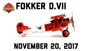 Fokker DVII  Custom Military Lego [upl. by Atalee912]