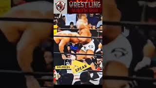 THE CLASSIC GOLDBERG SPEAR with Scott Steiner WWE [upl. by Nikaniki987]