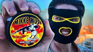 Mikke Mus SUPER Sterk Snus Mickey Mouse Strong Snus [upl. by Amabelle905]