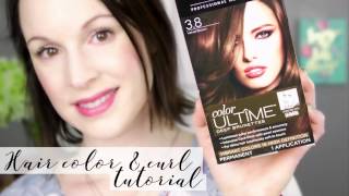 Schwarzkopf Hair Color amp Curly Hair Tutorial [upl. by Ij]