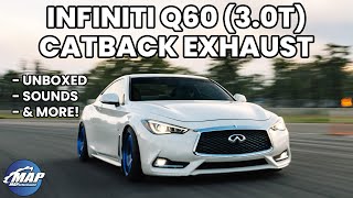 Infiniti Q60 30t CatBack Exhaust System By MAPerformance [upl. by Cristal]