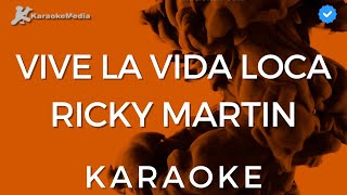 Ricky Martin  Vive la vida loca KARAOKE Instrumental con coros [upl. by Nivlem]